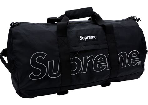 replica supreme duffle bag|supreme duffle bag fw18 black.